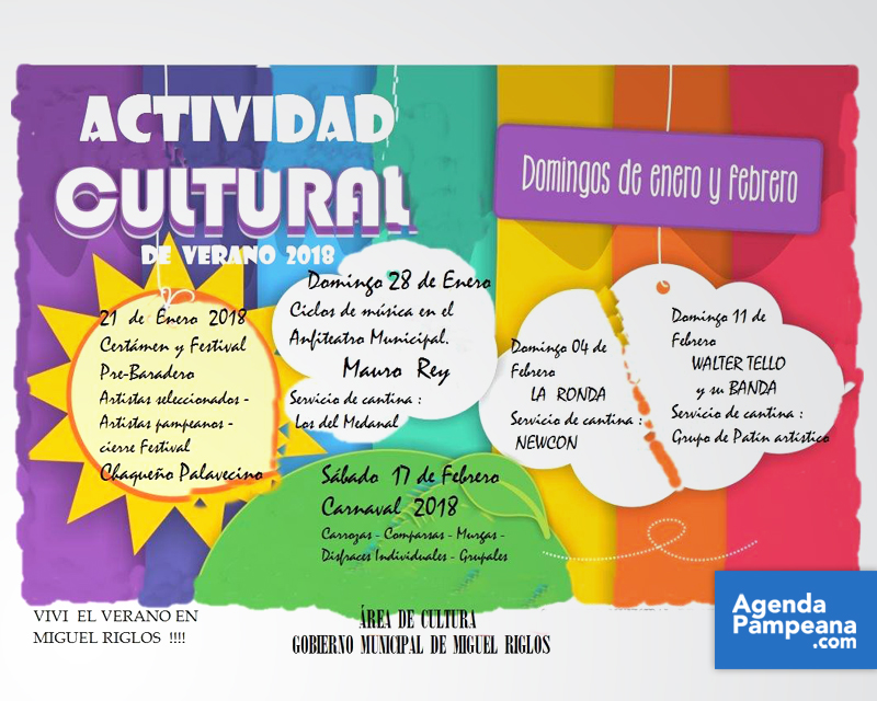 Actividades Culturales en Miguel Riglós | age